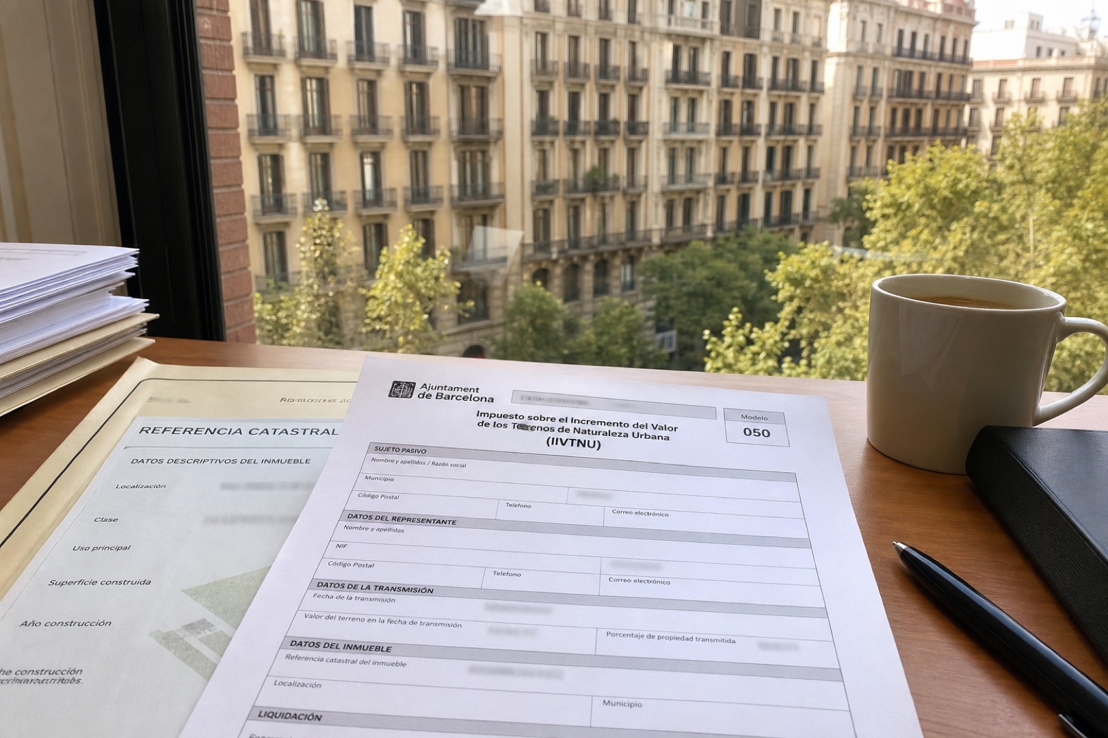 Documentación de plusvalía municipal (IIVTNU) al heredar un piso en Barcelona